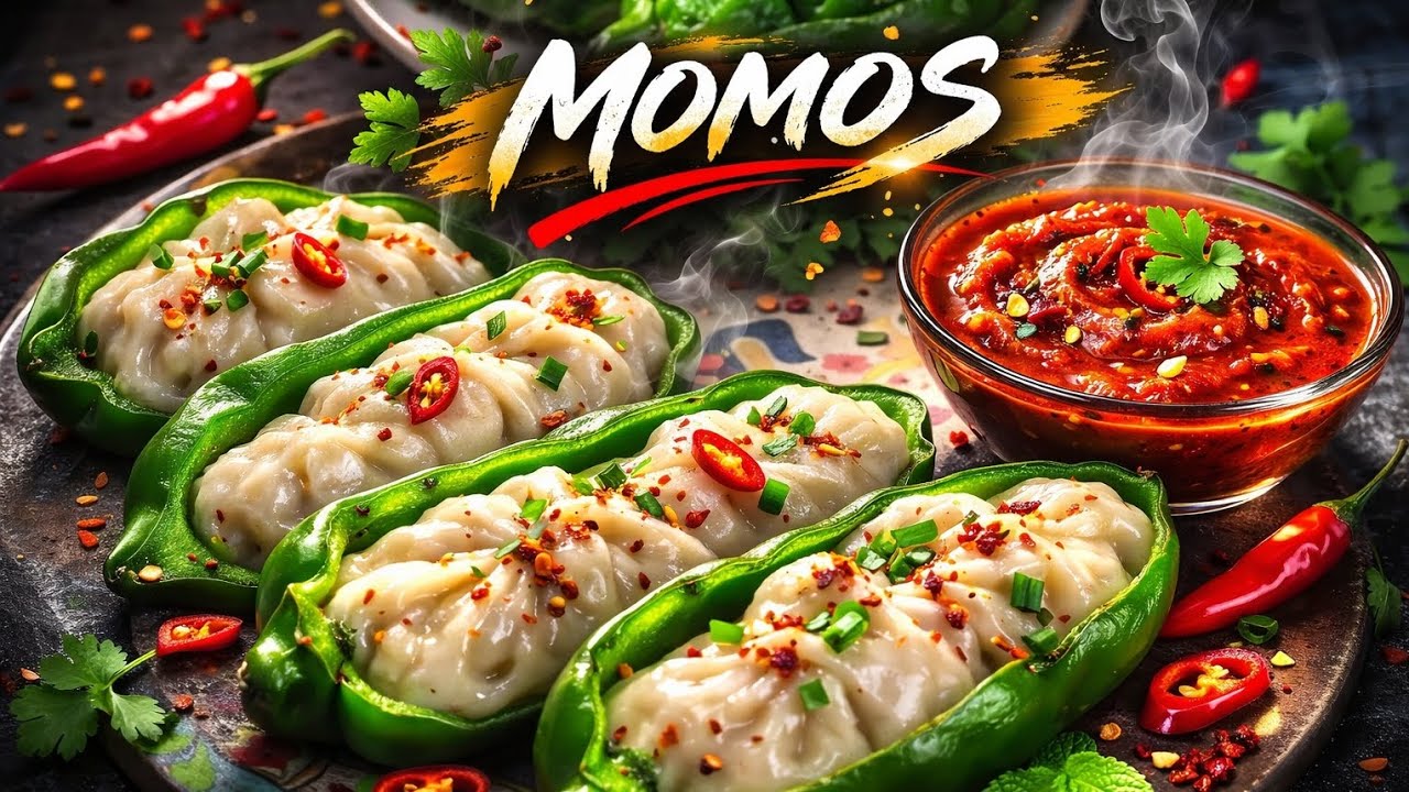 Trendy style momos at home 😍 Simple ingredients, different look! #momos #homemade 