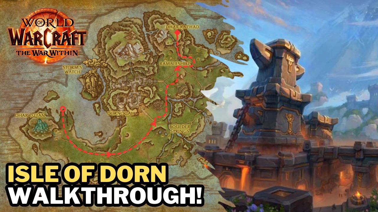 The War Within - Isle of Dorn Walkthrough | How Long It Takes To Cross The Zone By Foot!