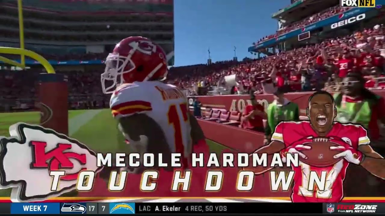 Mecole Hardman scores 1st career rushing TD