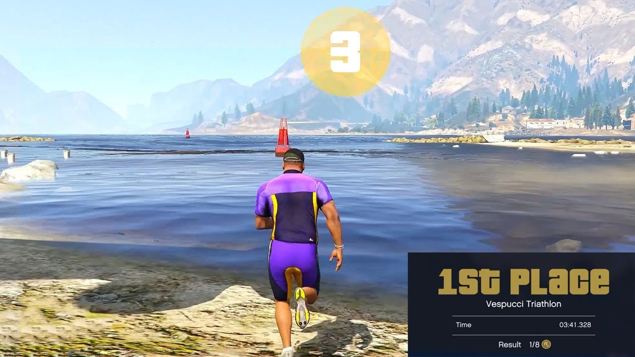 GTA 5 Vespucci Triathlon Race: A Thrilling Test of Endurance and Speed! #GTA5 #VespucciTriathlon