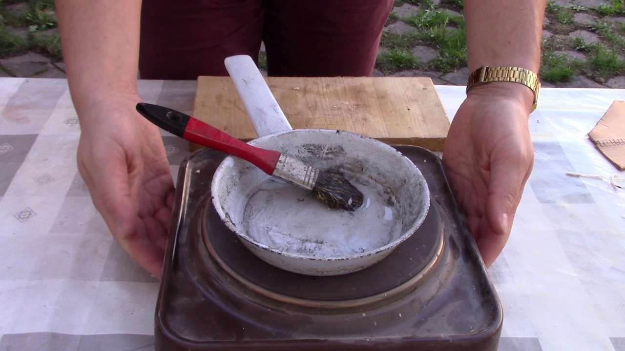 Eine Lederrüstung bauen 05 - Leder härten