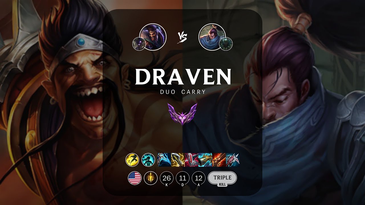 Draven ADC vs Yasuo - NA Master Patch 13.7