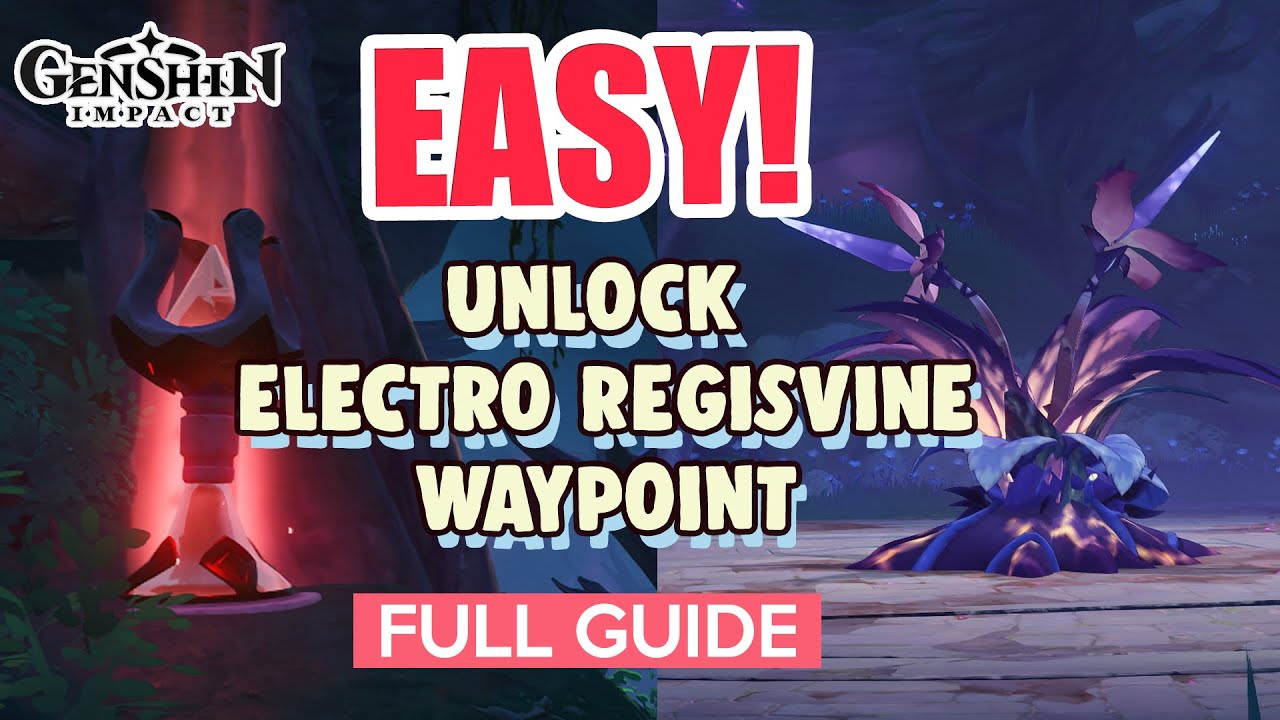 How to: Unlock the ELECTRO REGISVINE WAYPOINT | Sumeru 3.0 Guide | Genshin Impact