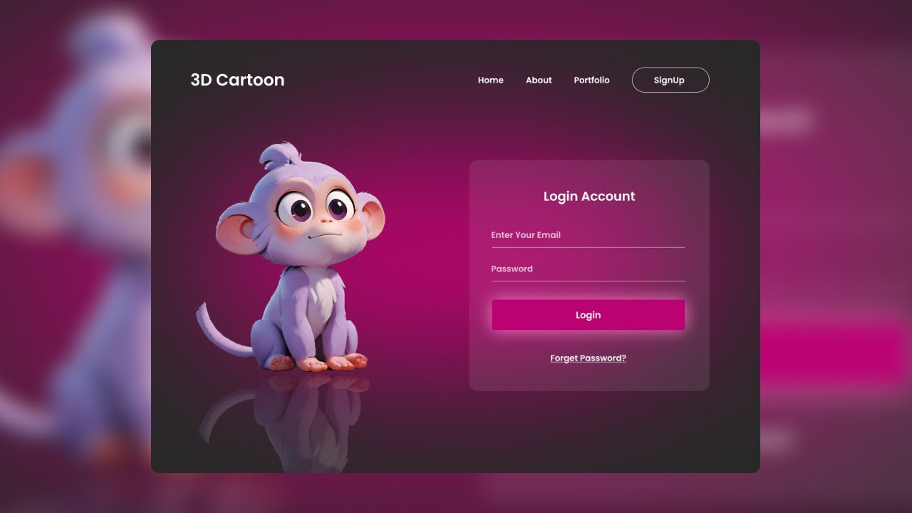 Login Page Design in Figma | Figma UI UX | Website Design In Figma