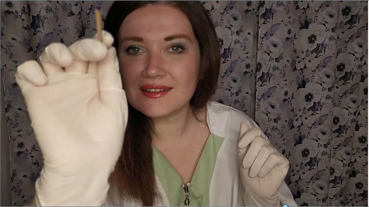 АСМР | ASMR | Врач-косметолог| Перчатки  Массаж лица Шепот | Мурашки