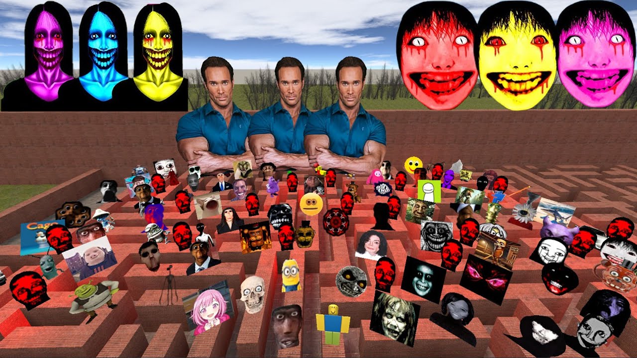 I Destroy Too Much Nico Nextbots and Nextbots in the Maze | Garry's Mod