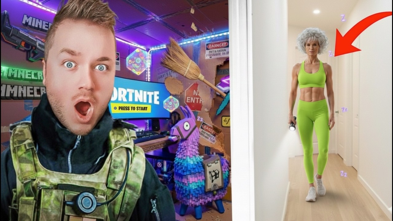 Мы построили СЕКРЕТНУЮ игровую крепость в Fortnite… ЗЛАЯ БАБУШКА пыталась нас остановить!