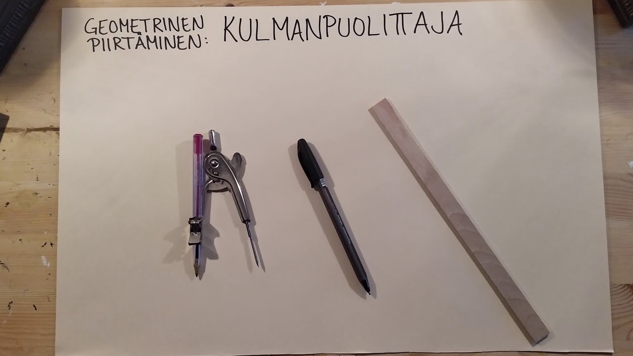 Kulmanpuolittaja geometrisesti