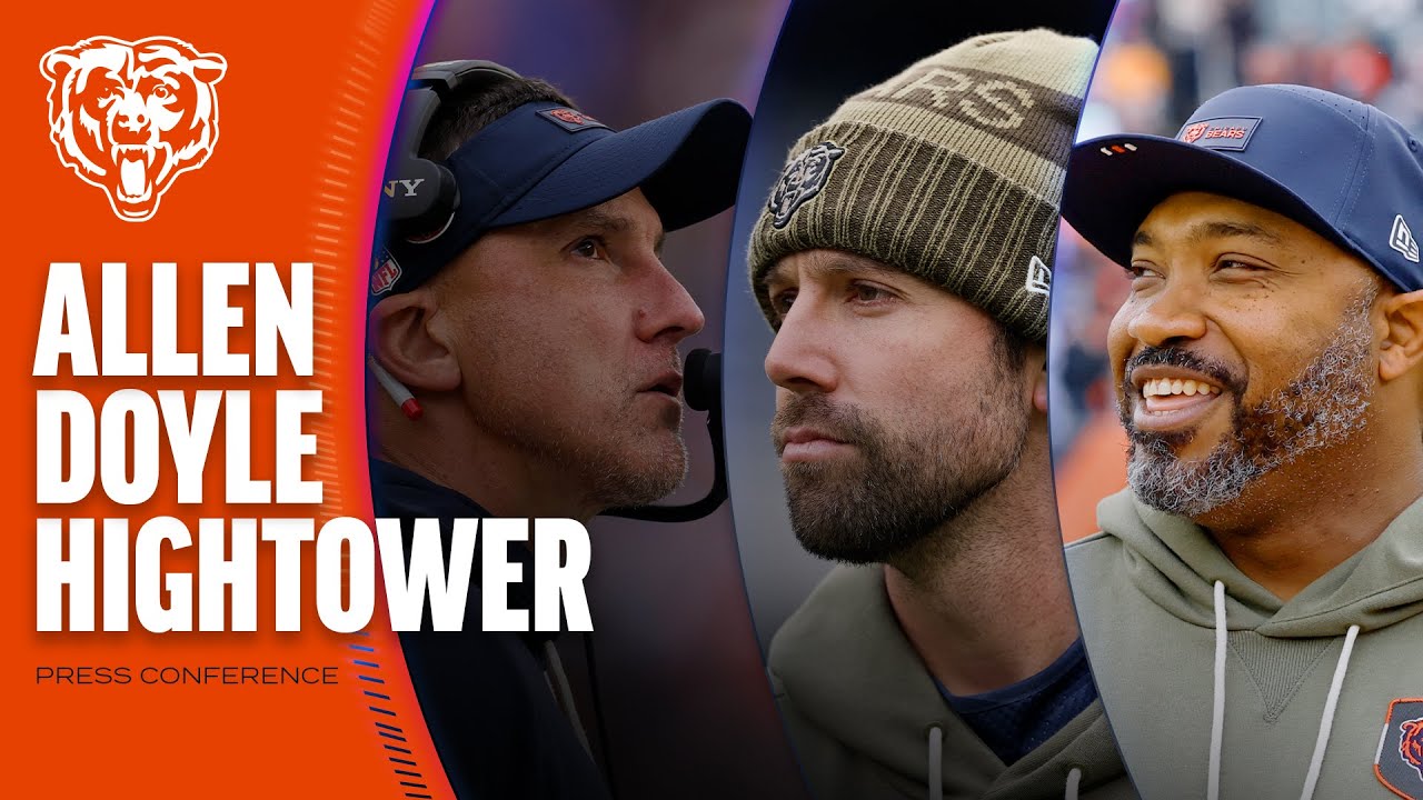 Declan Doyle, Dennis Allen, Richard Hightower look toward Vikings | Chicago Bears