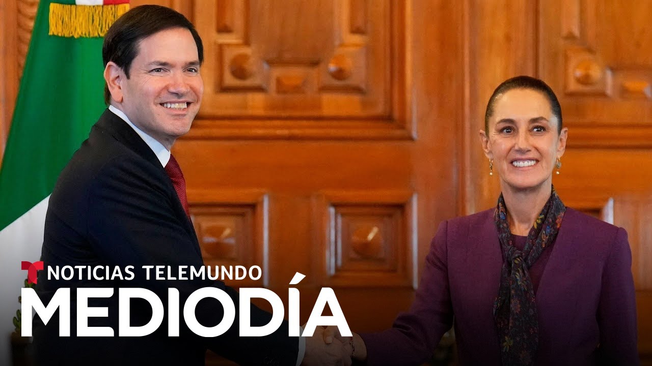 Así fue el primer encuentro entre Marco Rubio y Claudia Sheinbaum | Noticias Telemundo