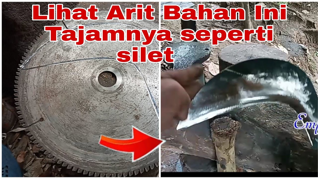 cara membuat arit dari gergaji sirkel