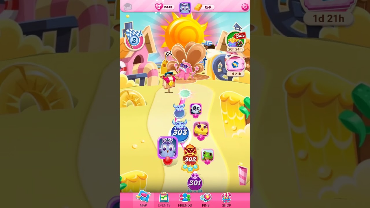 Candy Crush Level [302-303] 🍬 | [Legendary & Nightmare Superhard] ASMR Gameplay | Puzzle Mobile Game