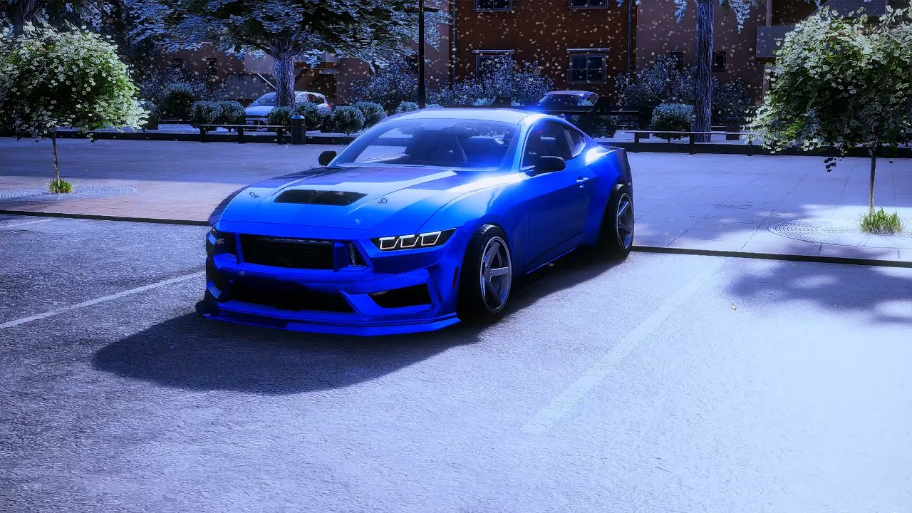 450HP Mustang driving solo in carx street driving with controler