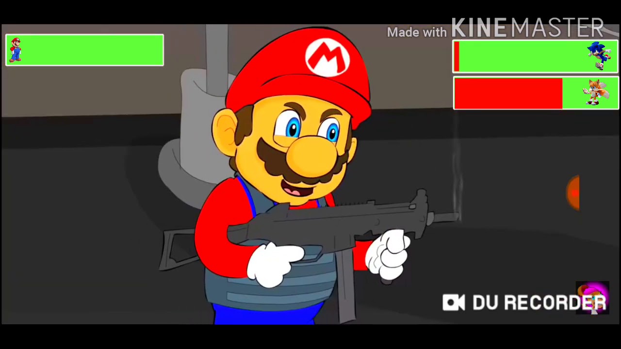Mario vs. Sonic (Lhugueny) with healthbars
