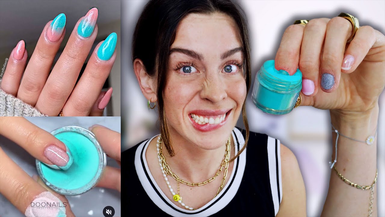 Ich teste PUDER GEL-NÄGEL ohne UV Lampe!