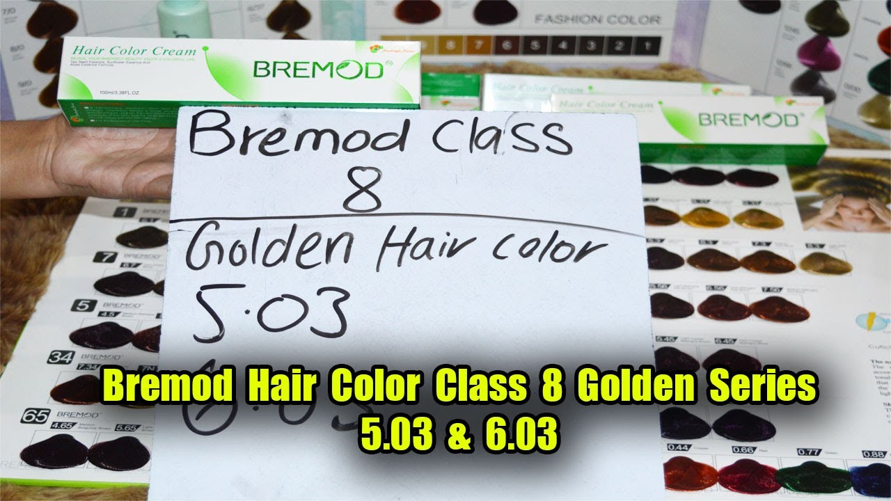 Bremod Hair Color Class 8 Golden Series 5.03 & 6.03 By The Stylish Mod