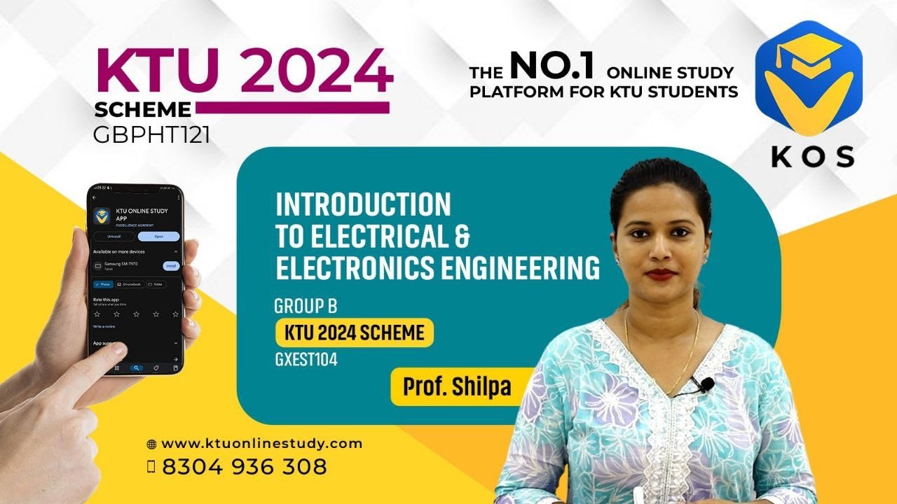 KTU S1 INTRODUCTION TO ELECTRICAL & ELECTRONICS ENGINEERING | 2024 SCHEME|FREE CLASS| BTECH |KOS APP