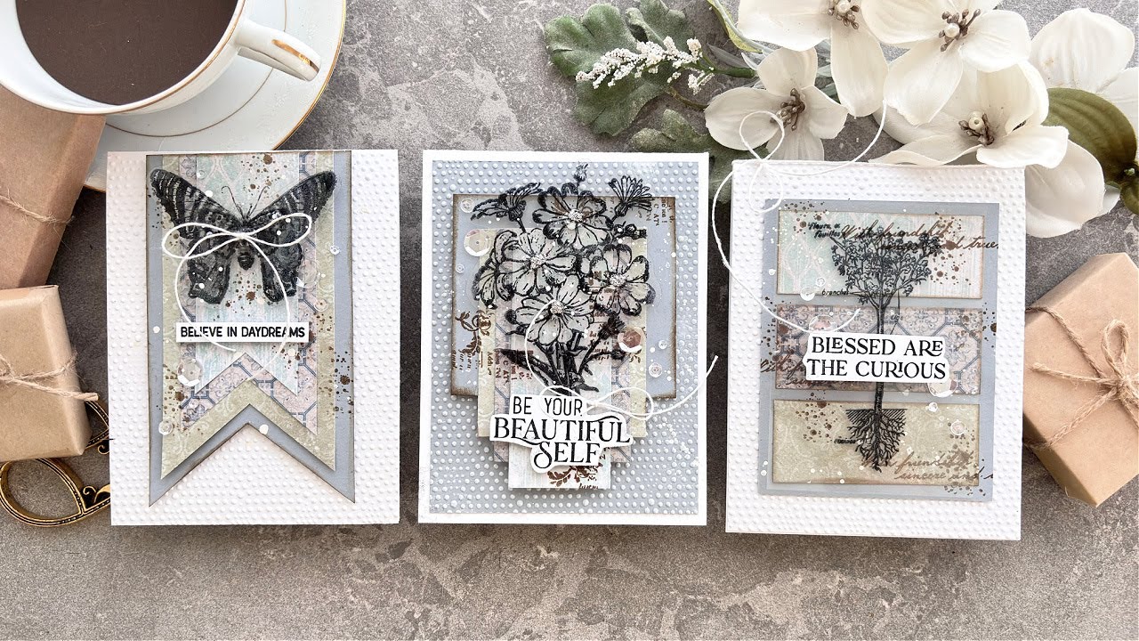 Fabulous Vintage FLOATING Layers | CREATING with a CARD KIT | Simon Says Stamp MAY 2025 Card Kit