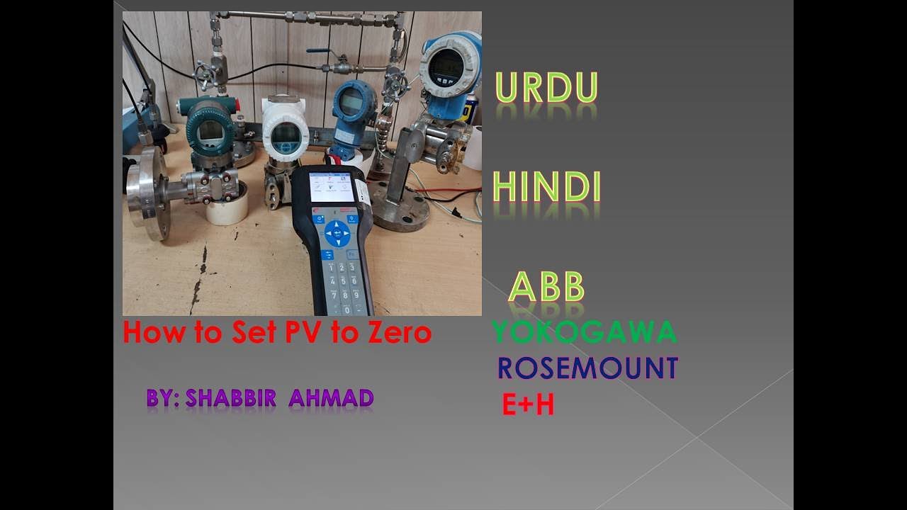 How to adjust zero on ABB, Yokogawa, Emerson, Rosemount and E+H transmitters