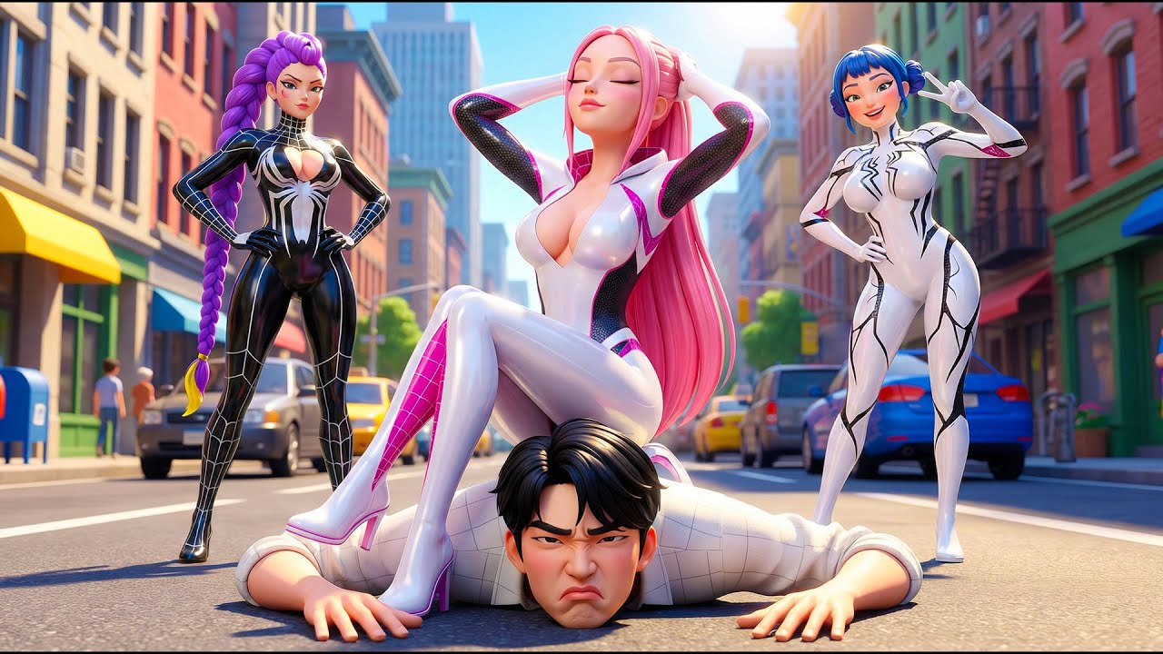 WHAT IF MIRA, ZOEY AND RUMI JOINED THE SPIDER-VERSE?! | KPop Demon Hunters Animation