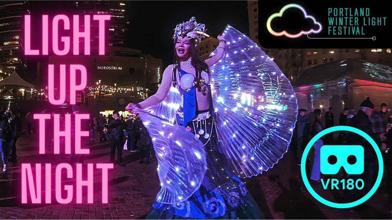 The Portland Winter Light Festival 2024 - VR180&deg; Immersive Video