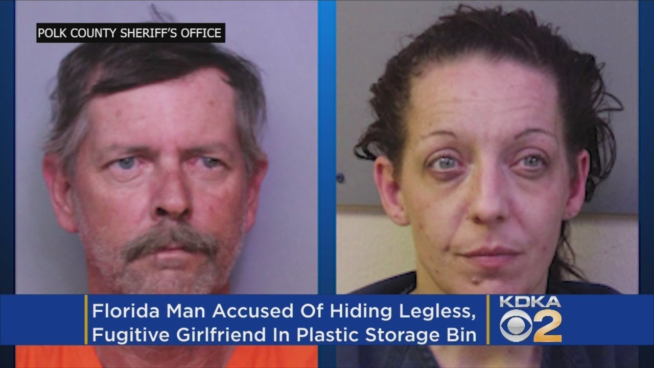 Police: Man Hid Legless Fugitive Girlfriend In Plastic Storage Container