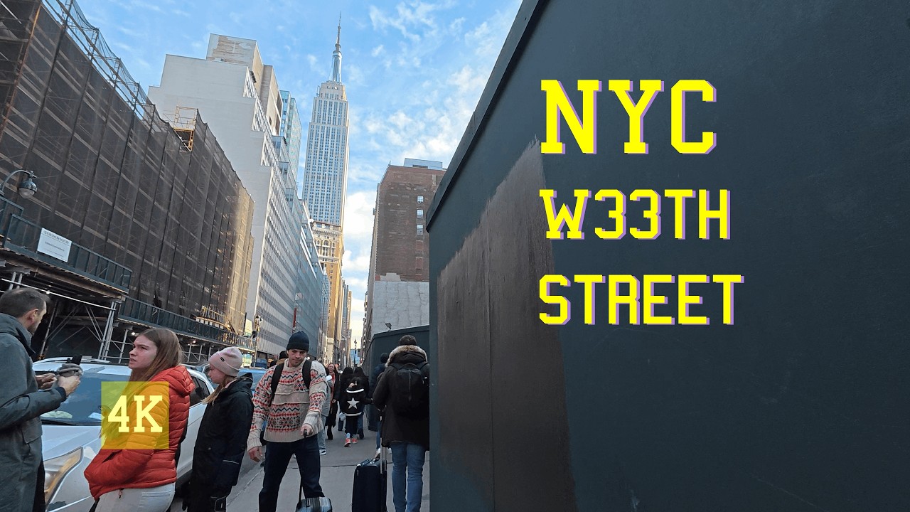 New York City - Penn Station along W 33th Street #newyorkcity #empirestatebuilding #pennstation
