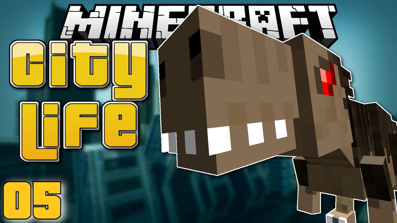 Minecraft: DINOSAURS! - City Life #5 (Minecraft Roleplay)