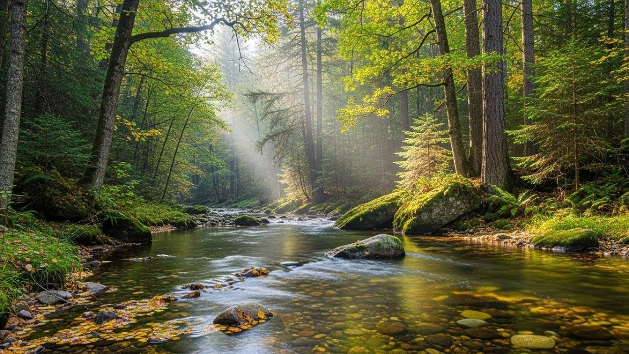 Gentle River Sound Ambience 🌊 Flowing Water for Deep Sleep, Meditation, and Relaxation #1870