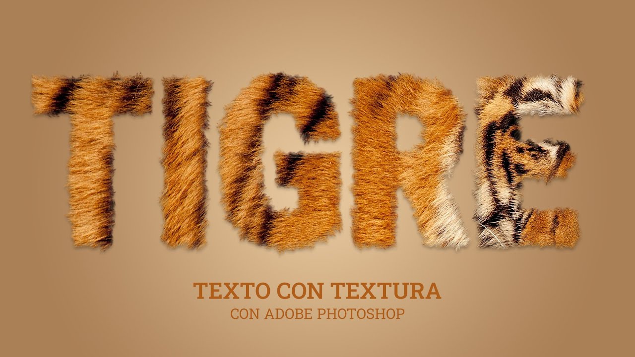 DESCUBRE cómo crear un sorprendente efecto de TEXTURA PARA LETRAS fácil y rápido con PHOTOSHOP