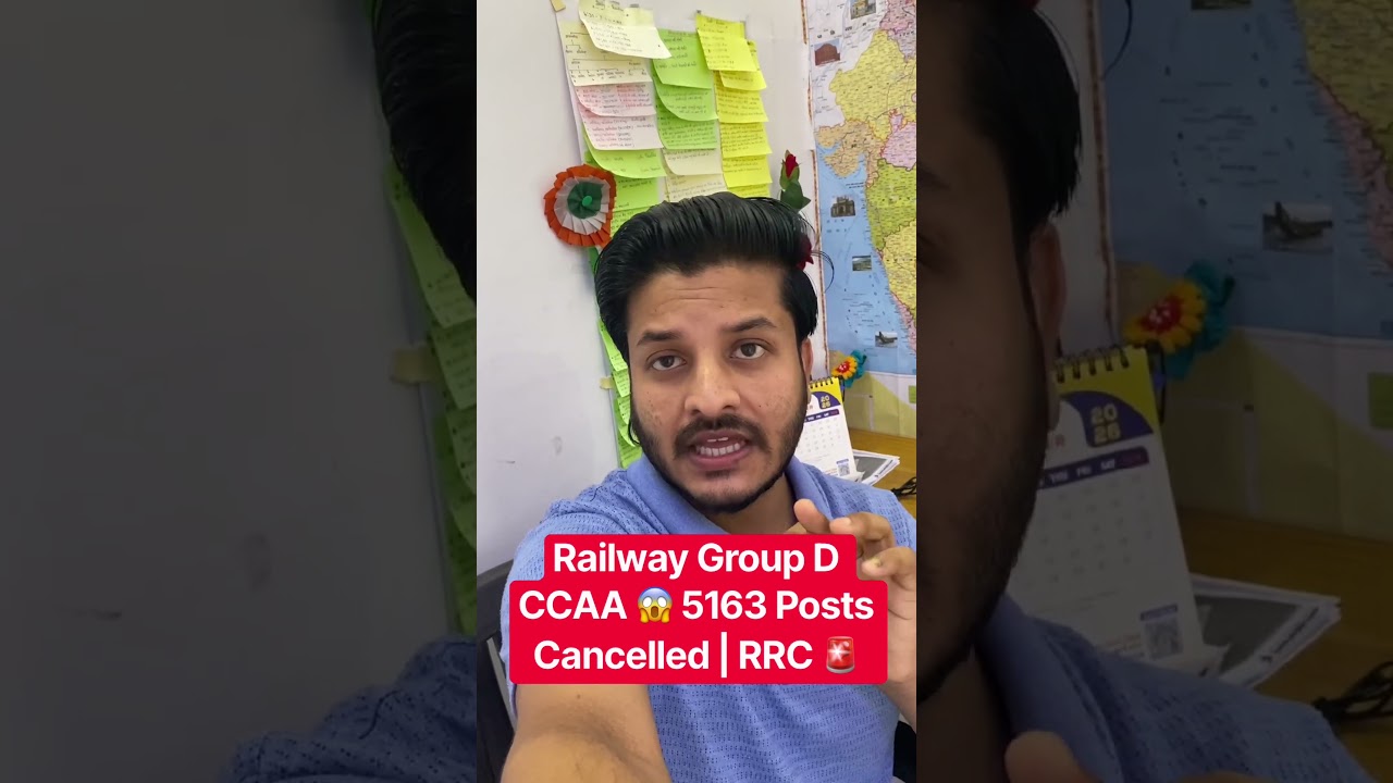 🚨CCAA Railway Big Update 😱 5163 Posts Cancelled | RRC Group D CCAA Cutoff Analysis😱