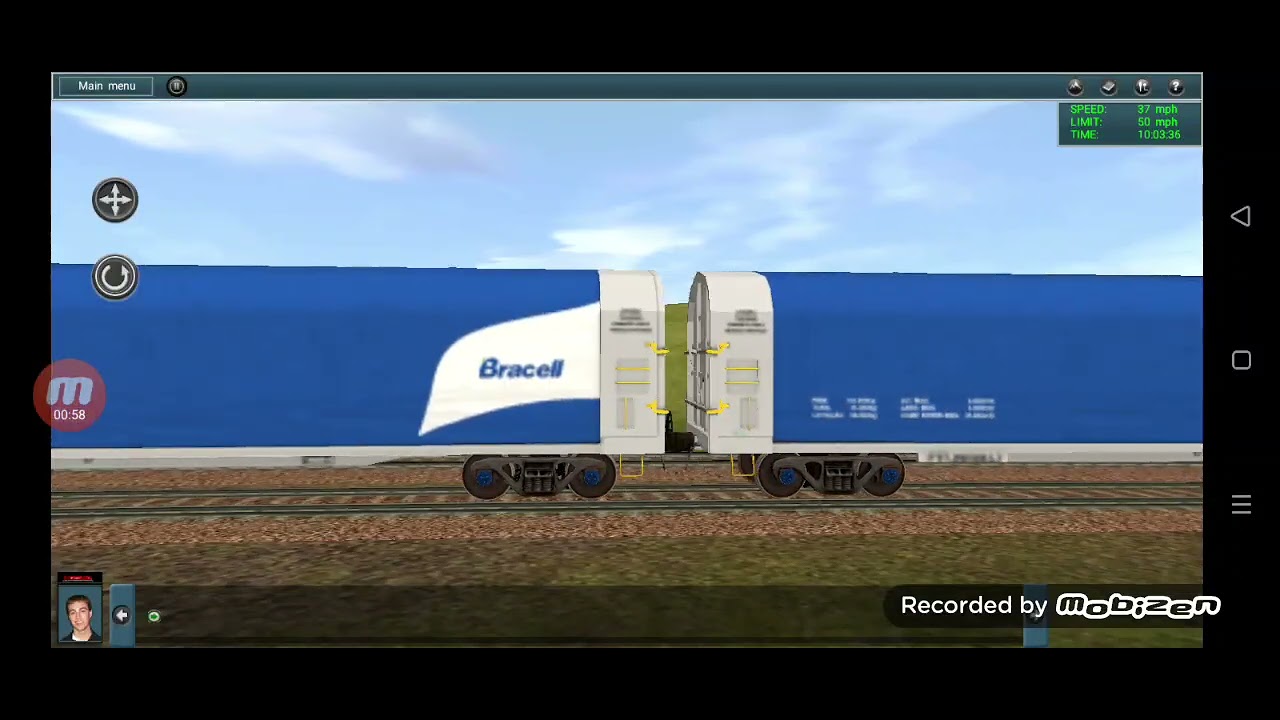 Trem de celulose da bracell passando por Embu guaçu 