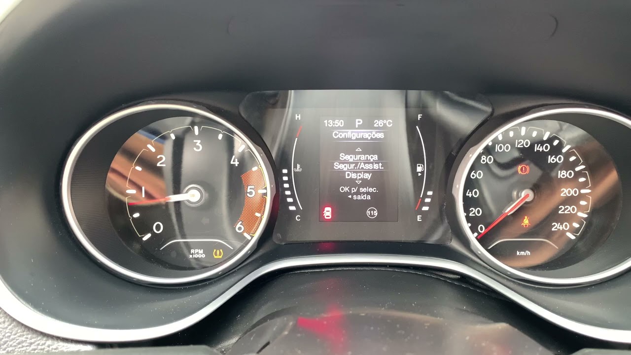 Como retirar o aviso de velocidade do jeep COMPASS ou renegade. | como mostra a km do Jeep compass