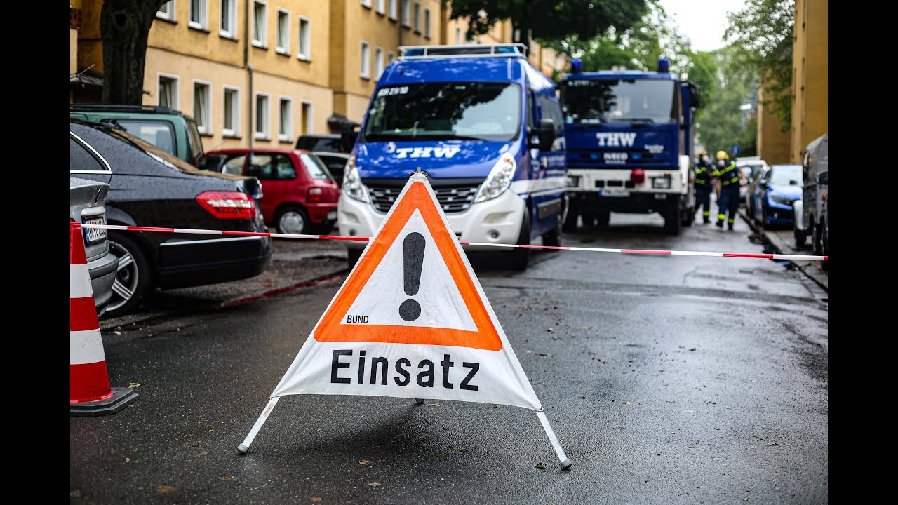 Unwettereinsatz Nürnberg: Haus unterspült