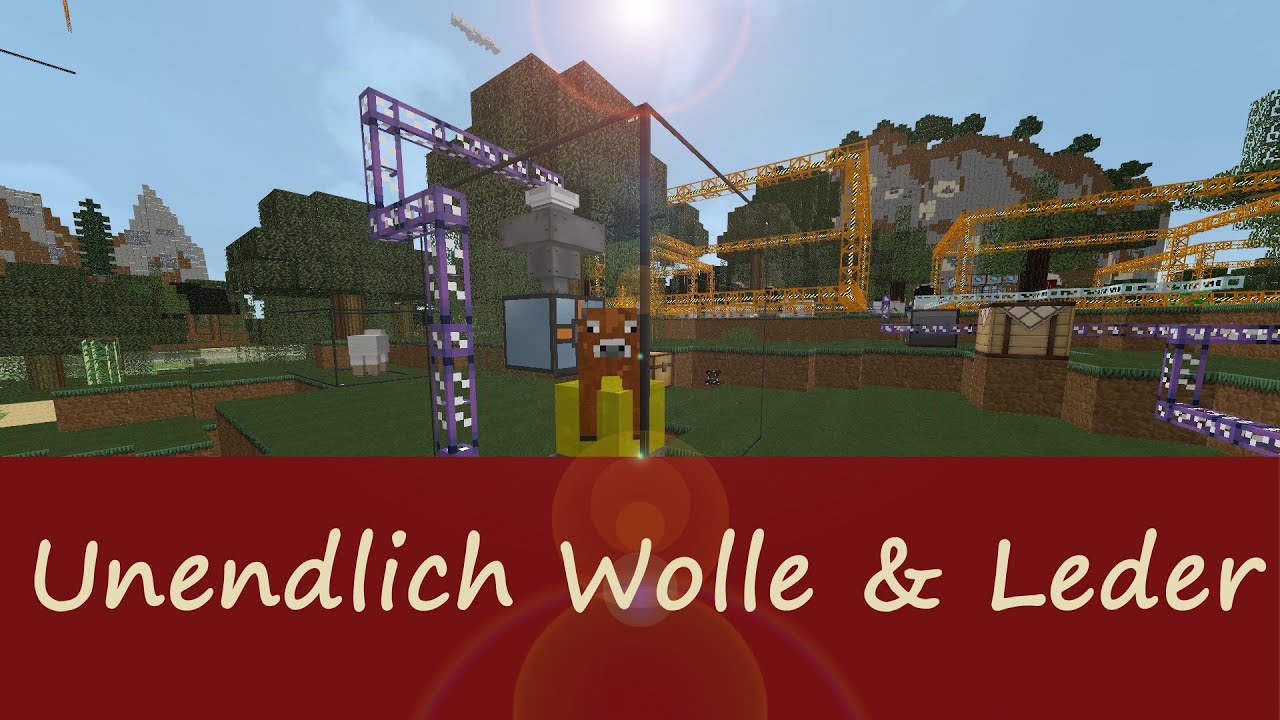 Minecraft Tutorial: Leder und Wolle Farm - ganz einfach und schnell gebaut! (Deutsch)