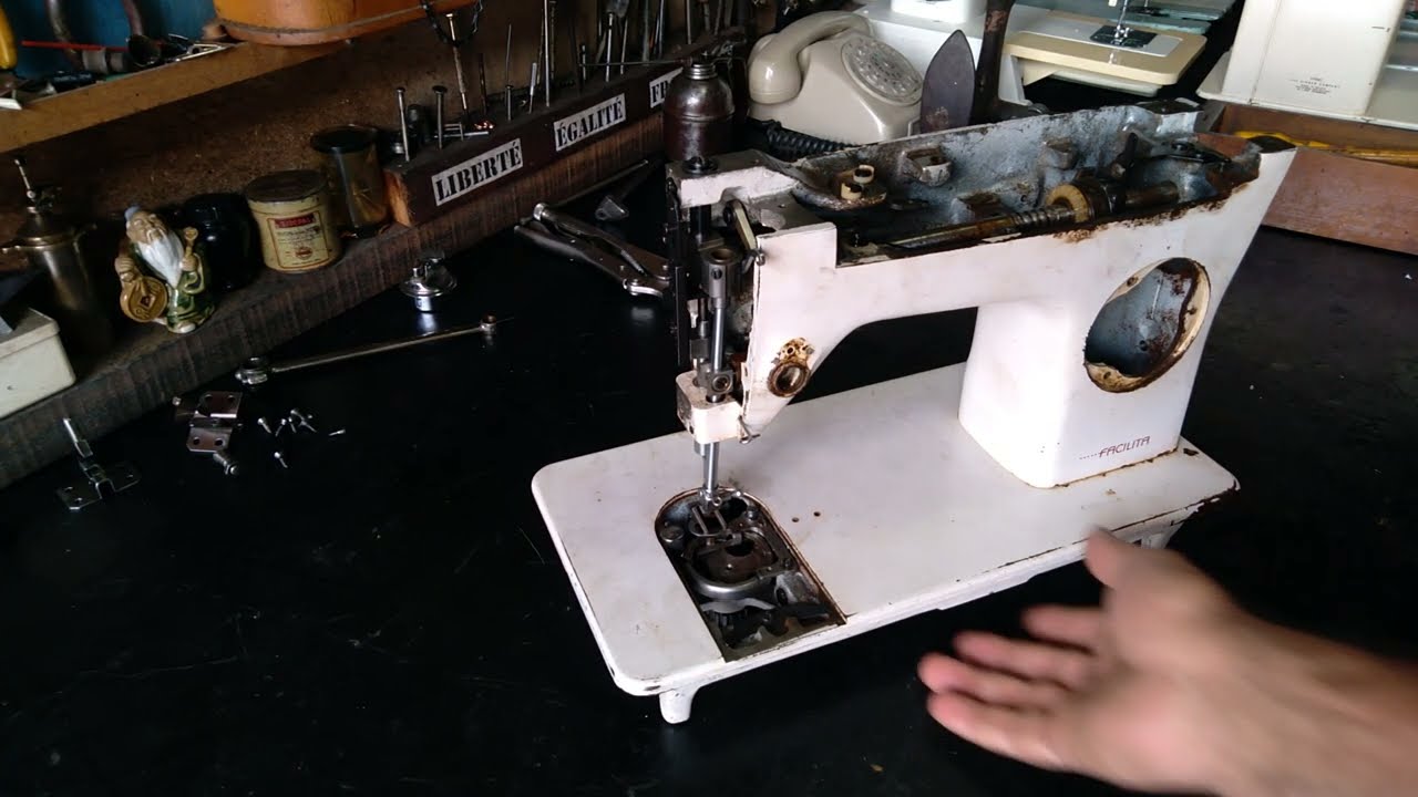 Como trocar barra do calcador da máquina de costura Singer Zigzag, Flexiponto e Facilita? Molezinha