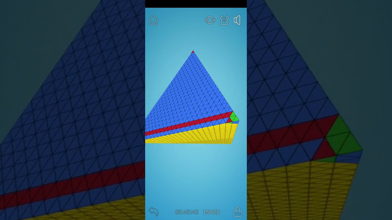 pyraminx 25×25 solved
