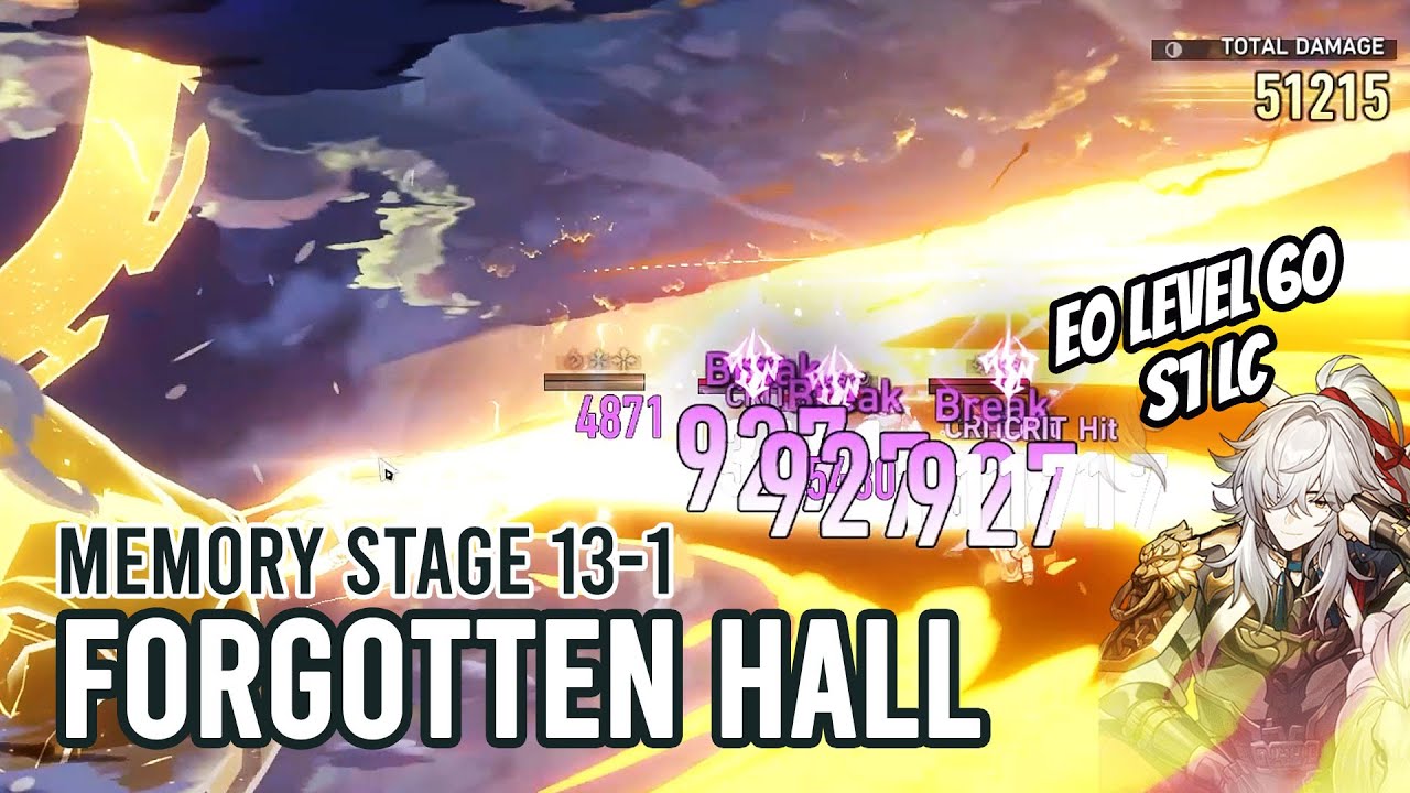 Lvl 60 Jing Yuan is already broken! - Forgotten Hall Stage 13 | Honkai Star Rail