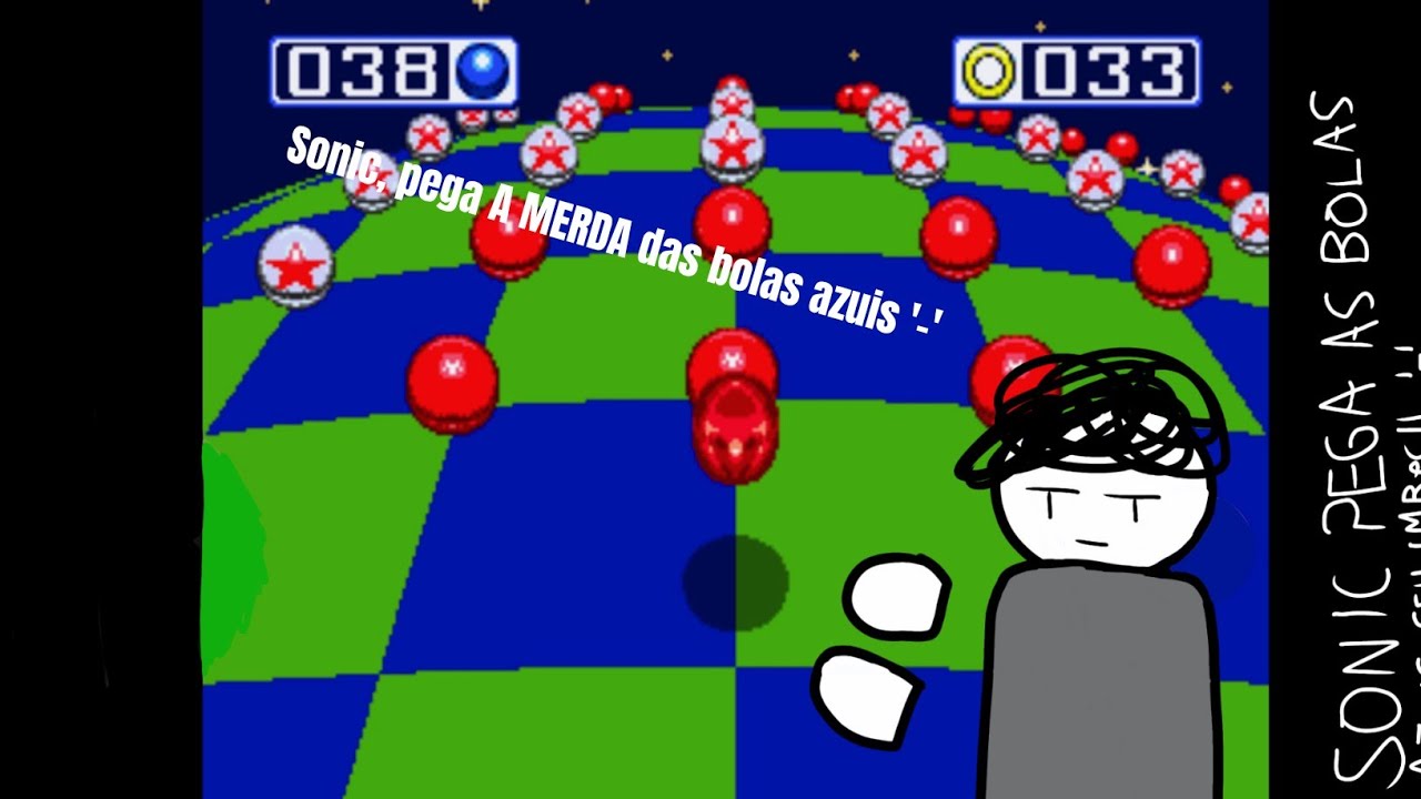 Passando raiva com sonic 3 e as bolas azul '-'