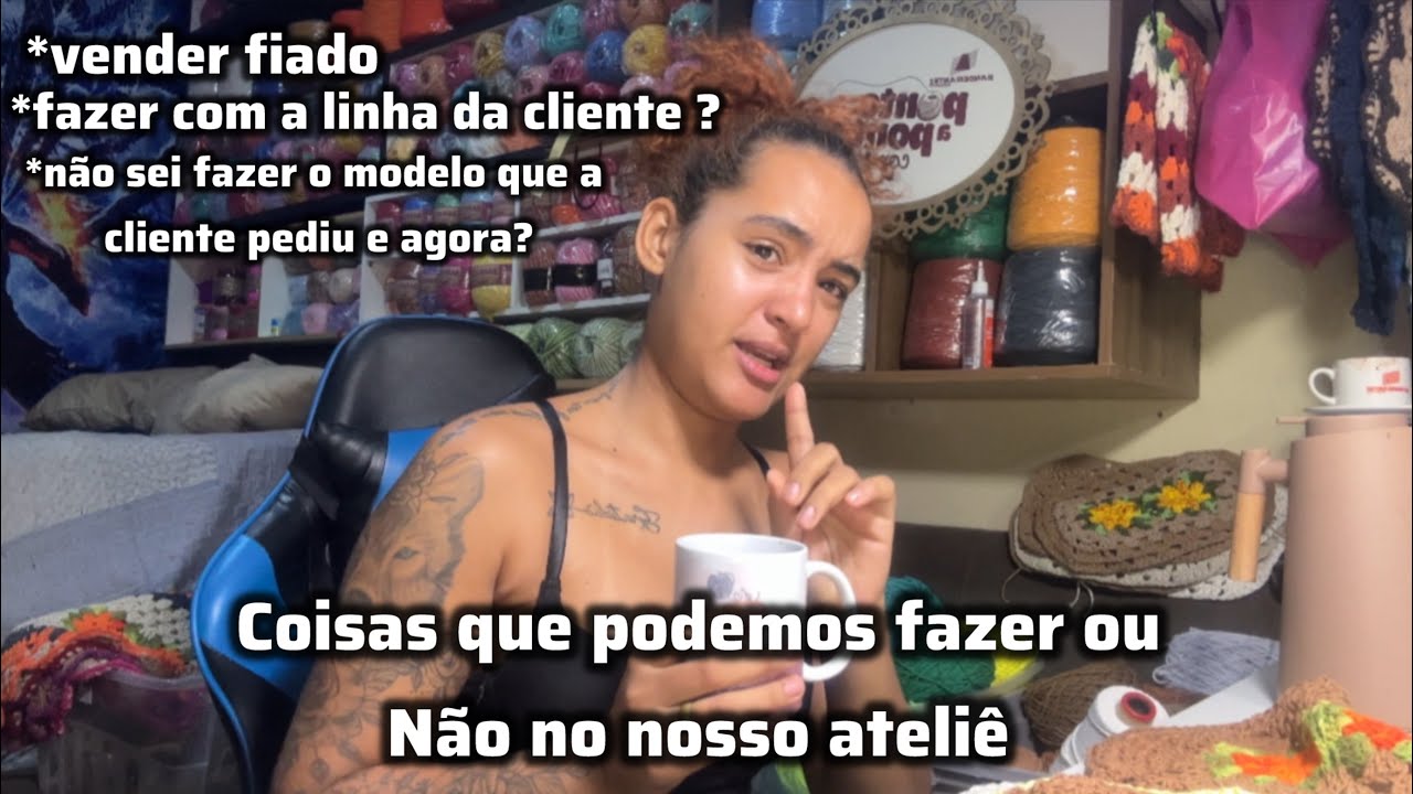 O que podemos fazer ou não no ateliê ? Dicas sobre a minha experiência com o crochê !!