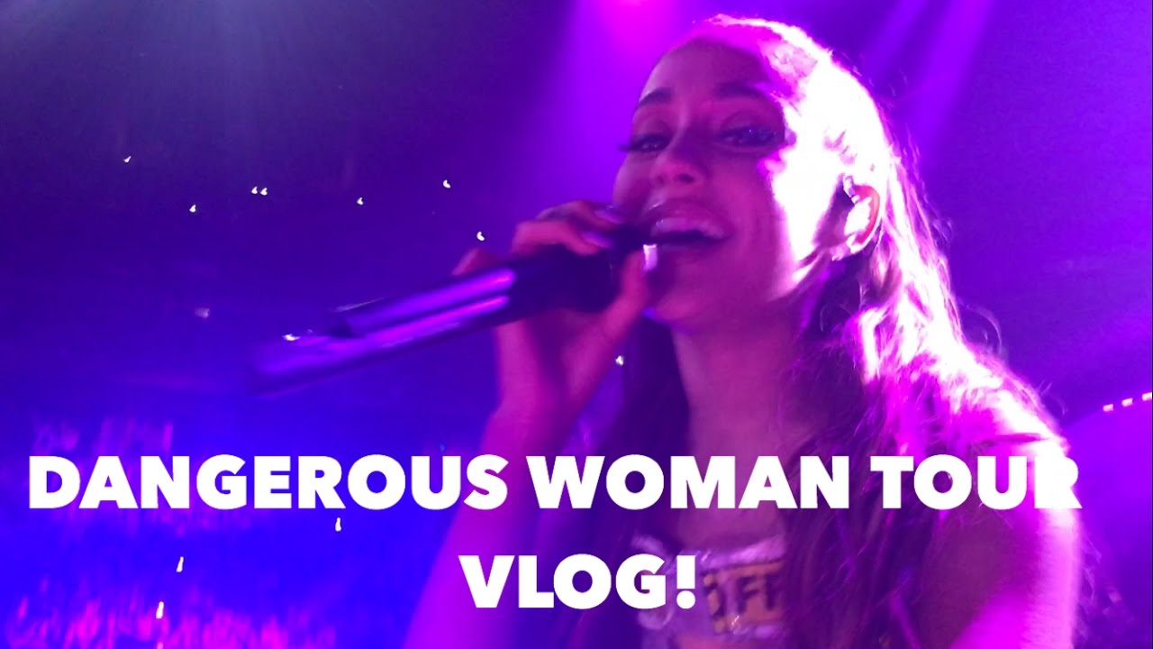 DANGEROUS WOMAN TOUR VLOG!!! (HOLDING ARIANA GRANDES HAND!)