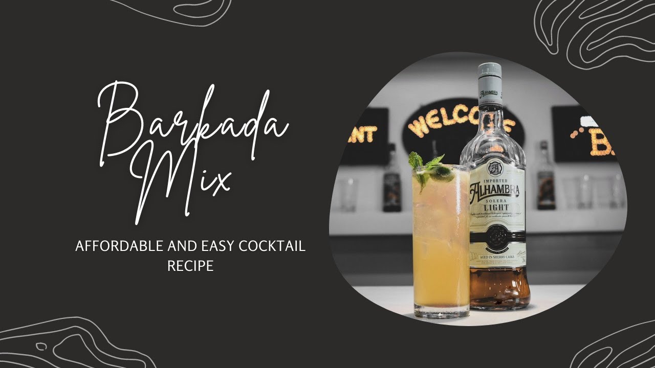 Brandy Cocktail - Affordable and easy cocktail recipe - BARKADA MIX