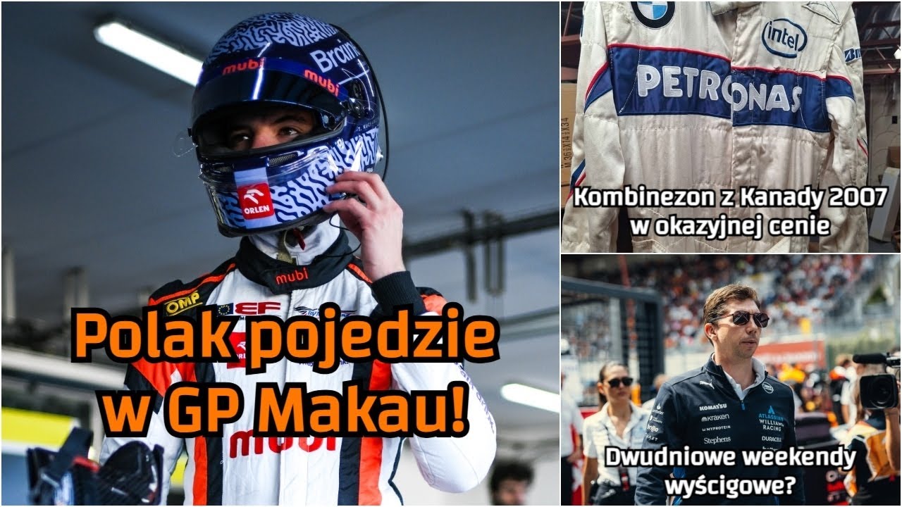 Kucharczyk w legendarnym wyścigu. Kombinezon Kubicy. Transmisje z F1 do zmiany? Czas na GP USA #F1