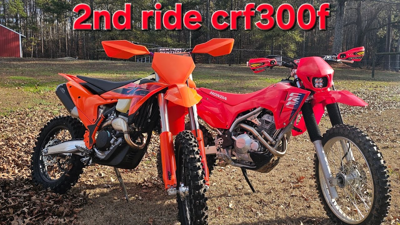 Testing out the mods on the CRF300f- KTM will be in the next video