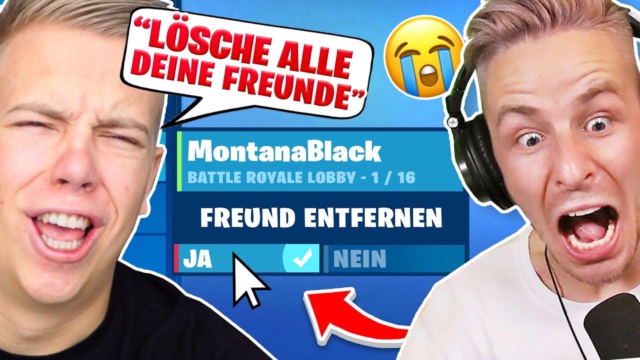 WENN ich DU WÄRE.. LÖSCH ALLE deine FORTNITE FREUNDE!