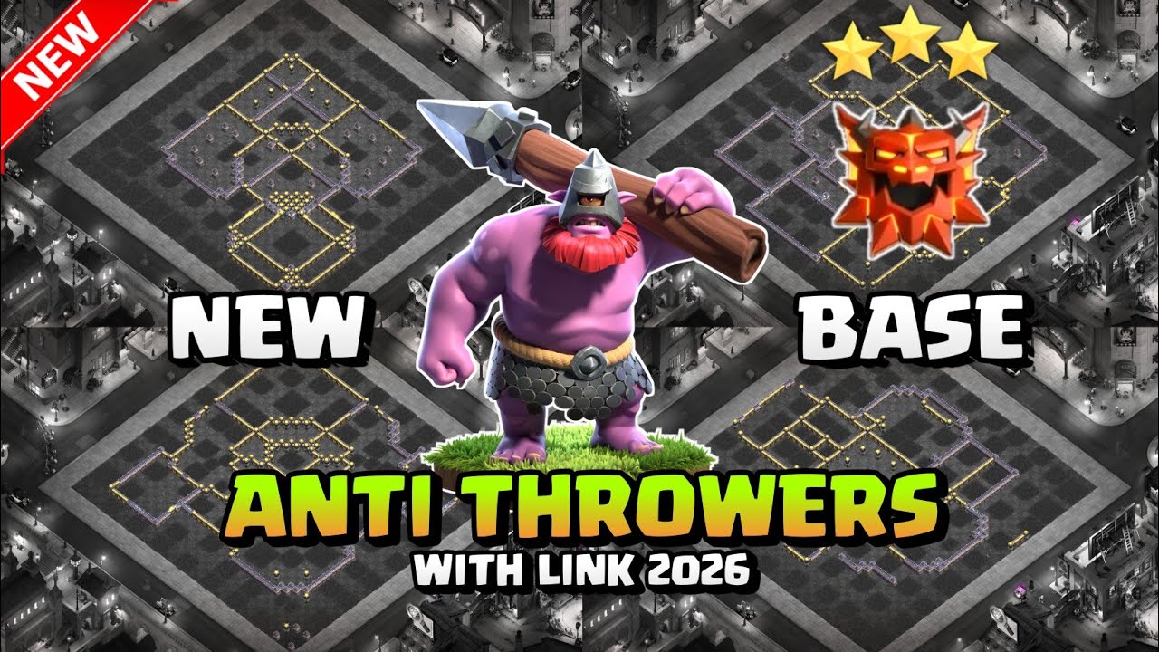 TH18 Anti Throwers Best Base Link| TOWN HALL18 NEW ANTI THROWER BASE WITH LINK| Clash Of Clans