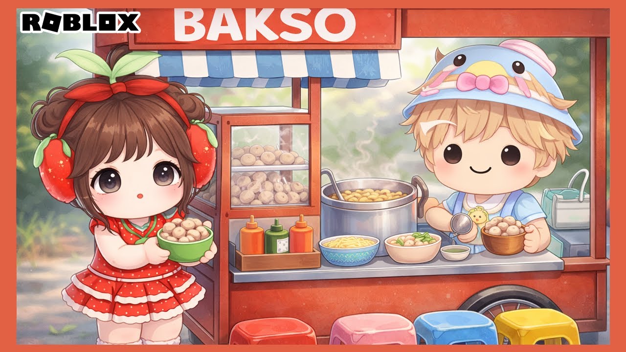 BOBA DAN KAKA JUALAN BAKSO TAPI YANG BELI OBAKE OH NOO | @anothersideofdila ROBLOX INDONESIA