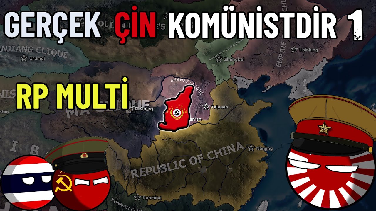 GERÇEK ÇİN BENİM HEARTS OF IRON 4 - MULTIPLAYER KOMÜNİST ÇİN # 1