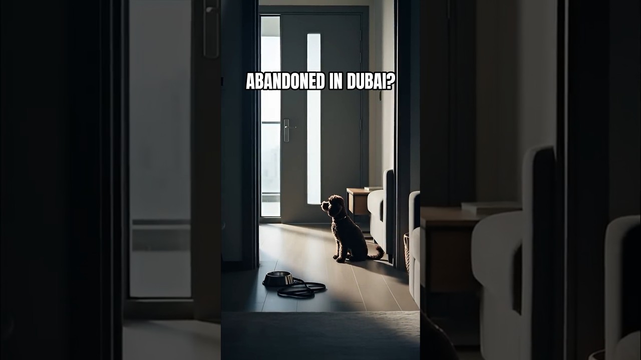 Would You Leave Your Dog Behind? 🐾💔 #Dubai #BarkstreetGang
