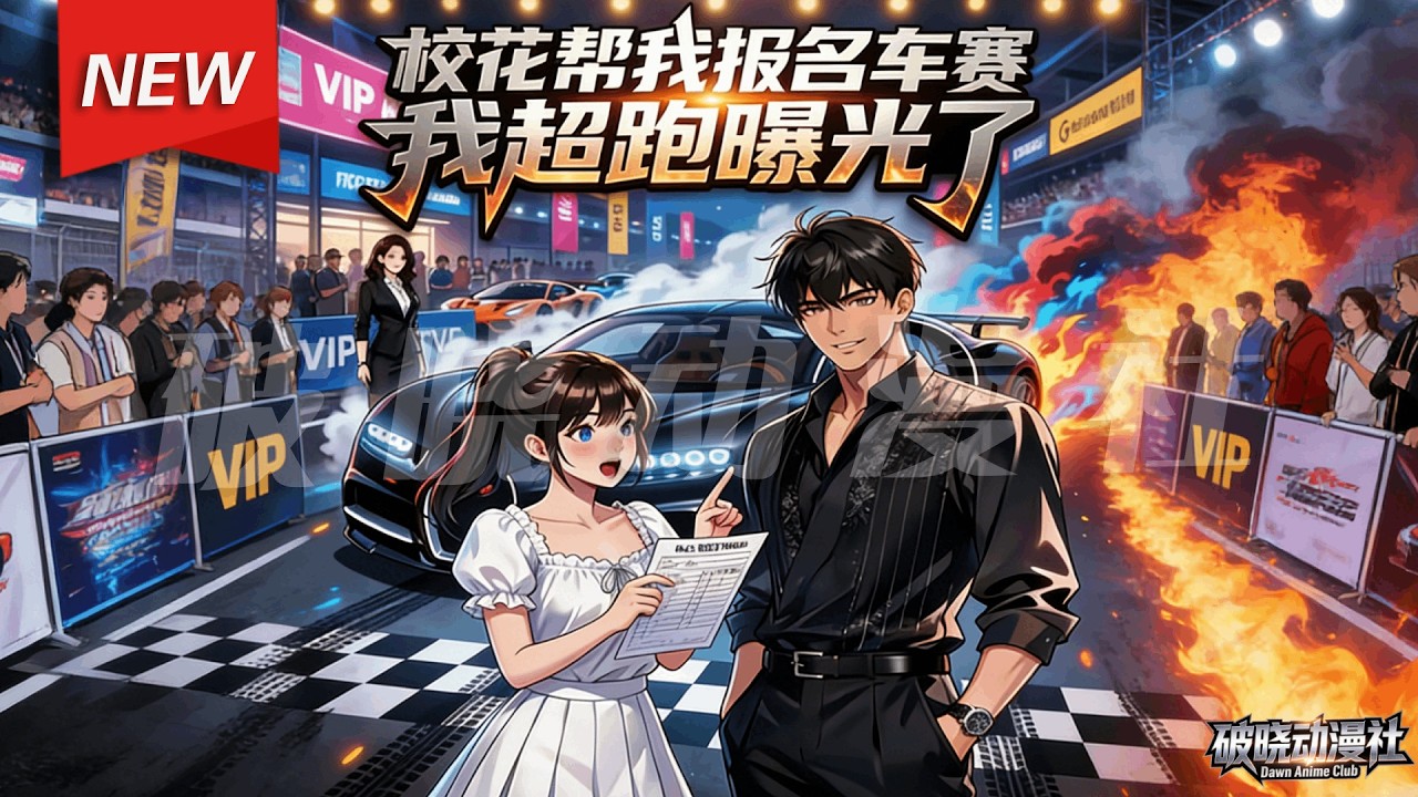 MULTISUB📢新番上线《校花帮我报名车赛，我超跑曝光了》第1~80集丨叶云洲意外绑定“神级签到系统”，签到即可解锁奖励，凭借系统奖励的布加迪超跑和神级车技，开启爽文人生！#漫剧 #破晓动漫社